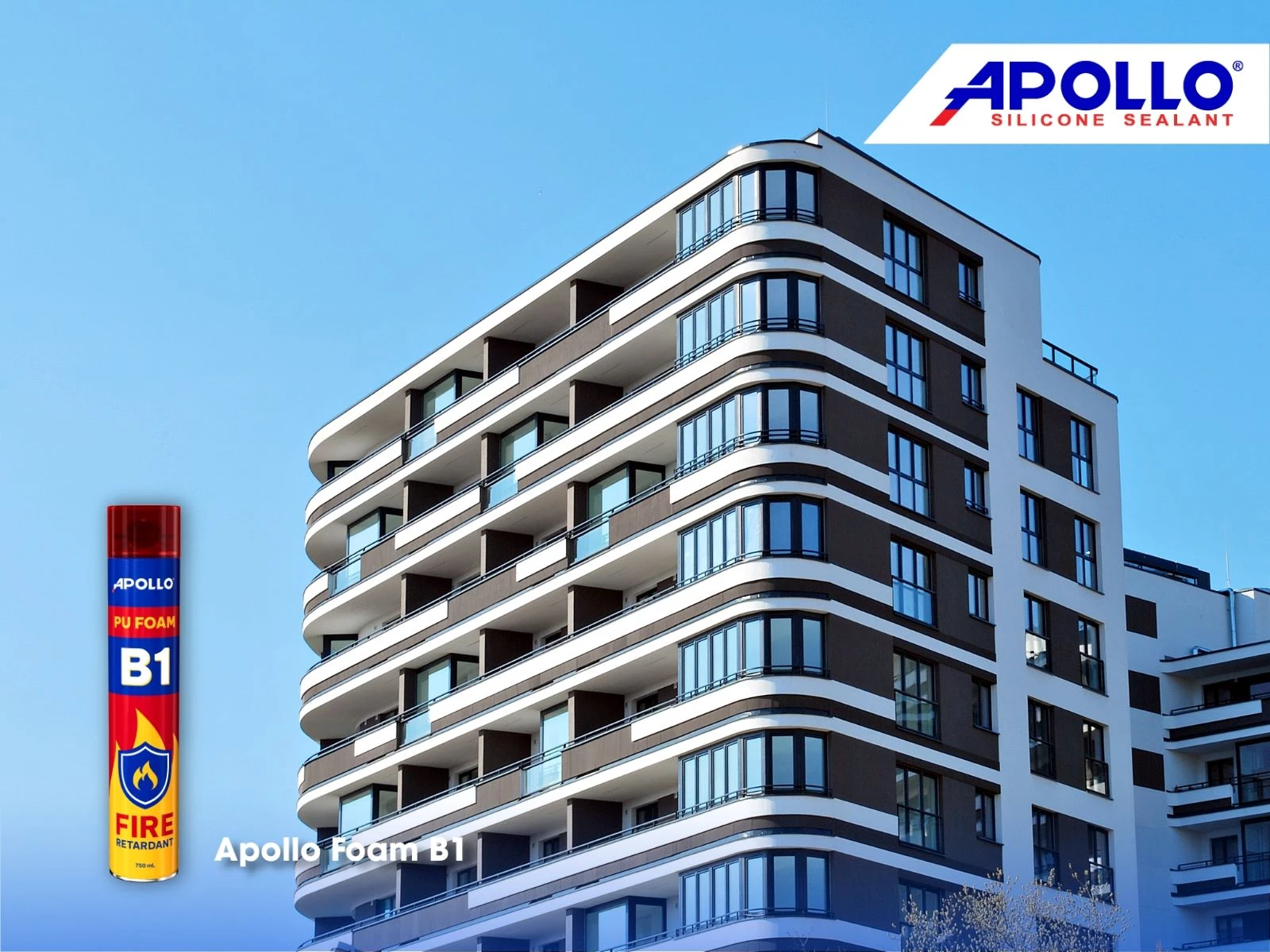 Apollo PU Foam B1 - Giải pháp chống cháy chuyên dụng cho tòa nhà cao tầng